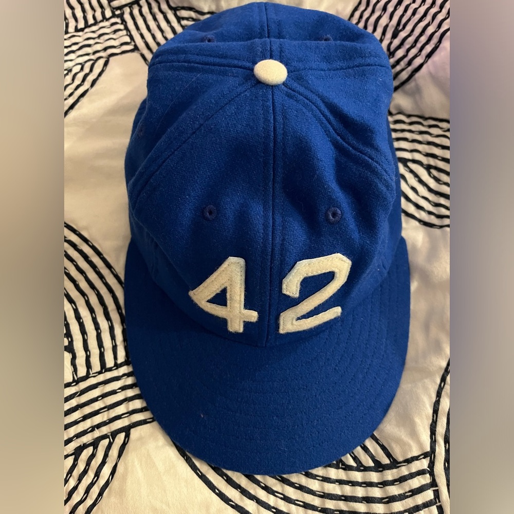 RARE - Ebbets Field Flannels - Jackie Robinson Day Commemorative Ballcap - Sz 8